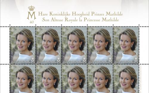21 januari: 40e verjaardag van Prinses Mathilde (Vel)